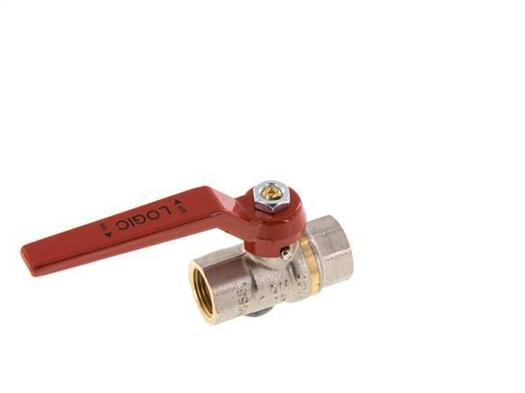 Válvula de bola de latón de 3/8 pulgadas sin silicona y de 2 vías