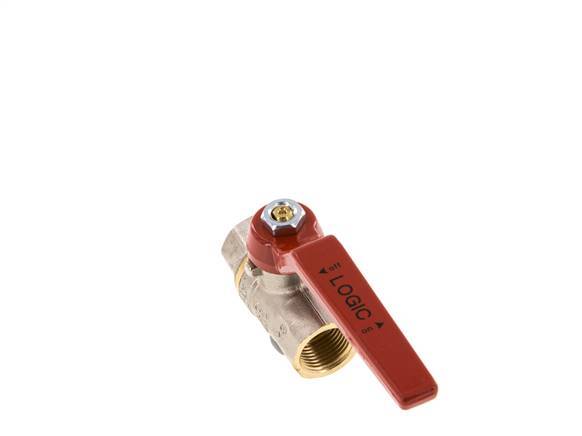 Válvula de bola de latón de 3/8 pulgadas sin silicona y de 2 vías