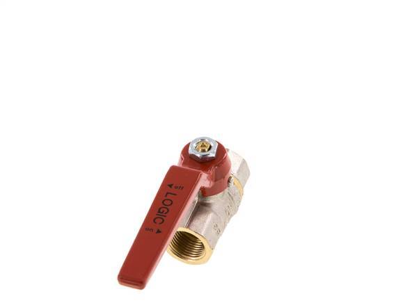 Válvula de bola de latón de 3/8 pulgadas sin silicona y de 2 vías