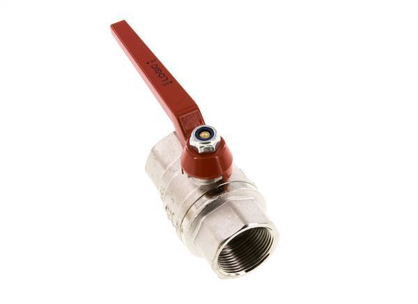 Válvula de bola de latón de 1-1/4 pulgadas sin silicona y de 2 vías