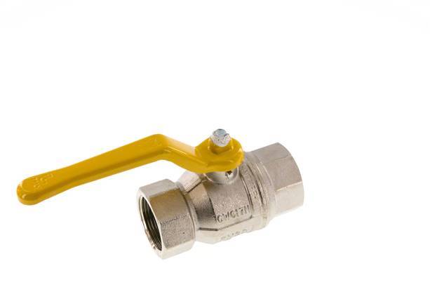 Válvula de bola de latón de 2 vías para gas Rp 1 1/4 pulgadas
