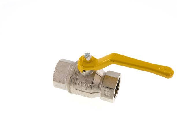 Válvula de bola de latón de 2 vías para gas Rp 1 1/4 pulgadas