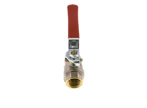 G Válvula de bola de latón de 2 vías con filtro integrado de 1/2 pulgada