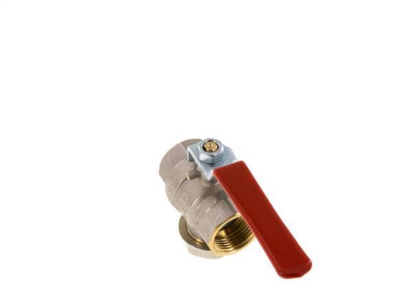 G Válvula de bola de latón de 2 vías con filtro integrado de 3/4 de pulgada