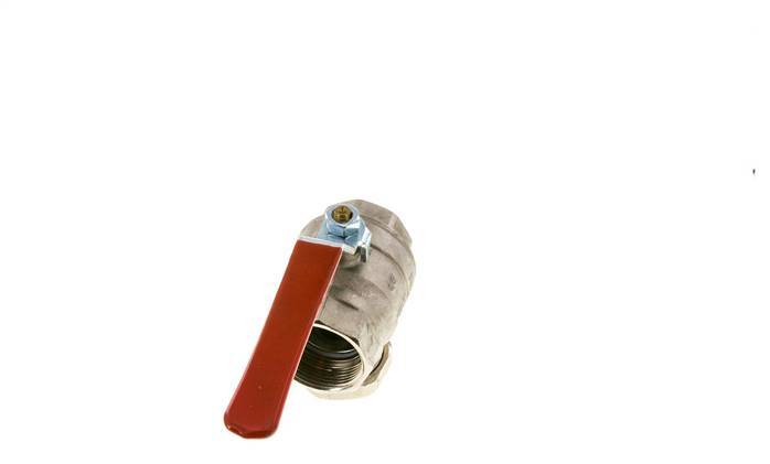 G Válvula de bola de latón de 2 vías con colador integrado de 1-1/2 pulgadas
