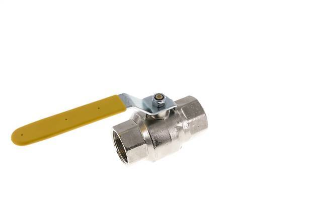Válvula de bola de latón de 2 vías para oxígeno Rp 1-1/2 pulgadas