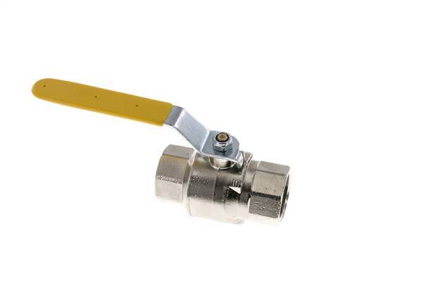 Válvula de bola de latón de 2 vías para oxígeno Rp 1-1/2 pulgadas