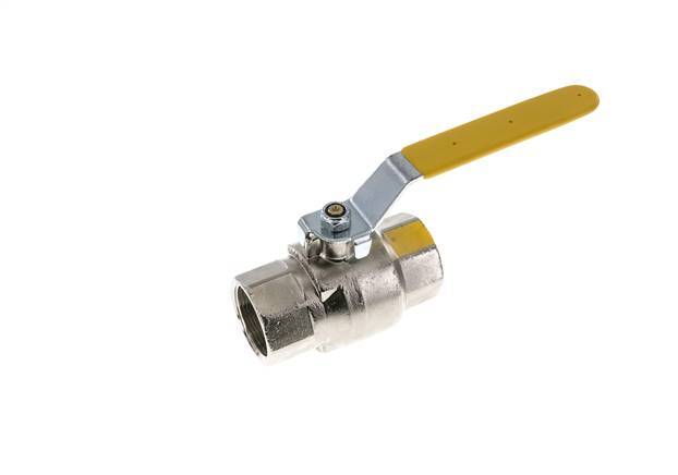 Válvula de bola de latón de 2 vías para oxígeno Rp 1-1/2 pulgadas