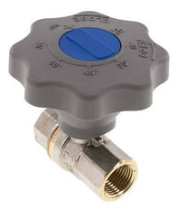 Válvula de bola de latón de cierre suave de 1/2 pulgada para gas y agua de 2 vías
