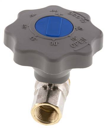 Válvula de bola de latón de cierre suave de 1/2 pulgada para gas y agua de 2 vías
