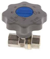 Válvula de bola de latón de cierre suave de 1/2 pulgada para gas y agua de 2 vías