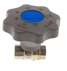Válvula de bola de latón de 1/4 de pulgada de cierre suave para gas y agua de 2 vías