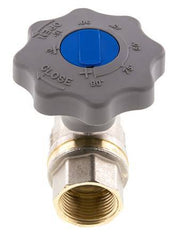 Válvula de bola de latón de 2 vías para gas y agua con cierre suave de 1 pulgada