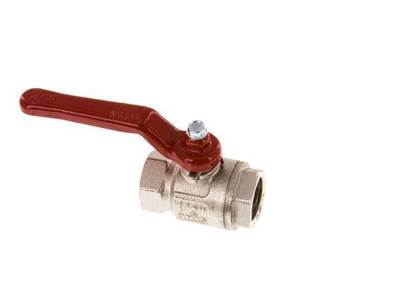 Válvula de bola de latón compacta de 2 vías de 1/2 pulgada