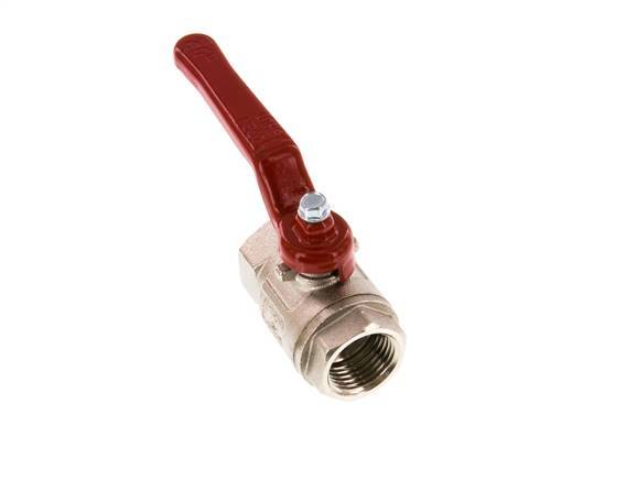 Válvula de bola de latón compacta de 2 vías de 1/2 pulgada