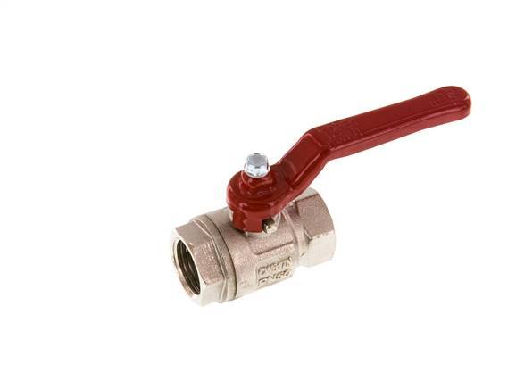 Válvula de bola de latón compacta de 2 vías de 1/2 pulgada