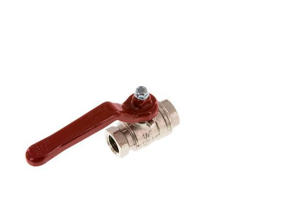 Válvula de bola de latón compacta de 1/4 de pulgada de 2 vías