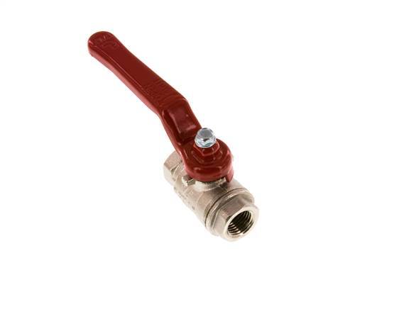 Válvula de bola de latón compacta de 1/4 de pulgada de 2 vías