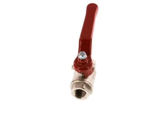 Válvula de bola de latón compacta de 1/4 de pulgada de 2 vías