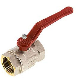 Válvula de bola de latón compacta de 3 pulgadas y 2 vías