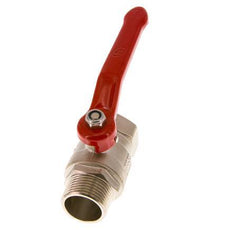 Válvula de bola de latón de 1 pulgada compacta PN 25 de 2 vías, macho a hembra R/Rp