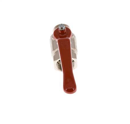 Válvula de bola de latón de 2 vías de diseño corto de G/G macho a hembra de 3/4 de pulgada