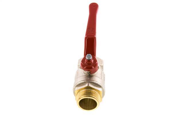 Válvula de bola de latón de 2 vías de diseño corto G/G de 1 pulgada, macho a hembra