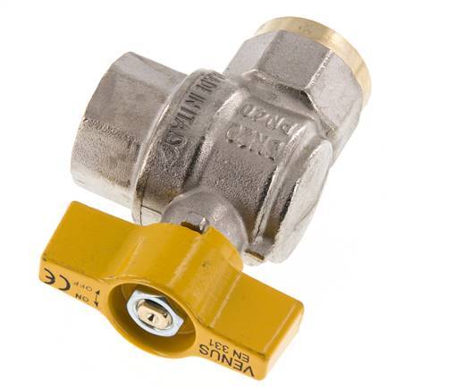 Válvula de bola de latón de 2 vías para gas Rp 3/4 pulgadas
