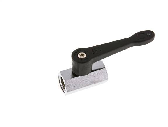 G 3/8 pulgadas Mini válvula de bola de latón de 2 vías con mango largo 15 Bar