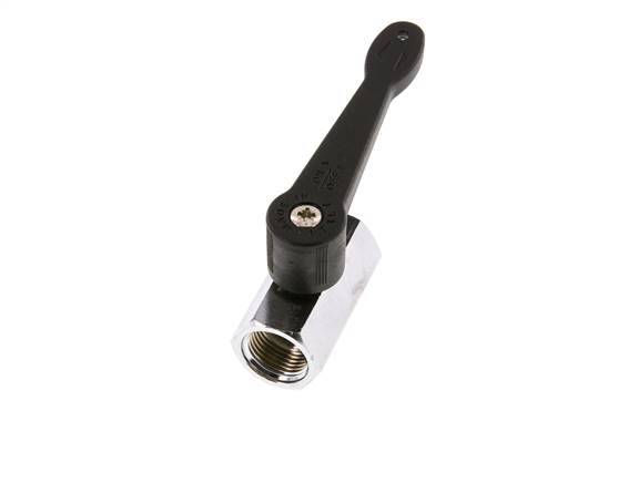 G 3/8 pulgadas Mini válvula de bola de latón de 2 vías con mango largo 15 Bar
