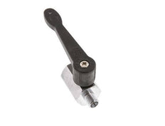 Macho a hembra G 1/8 pulgada de 2 vías de latón Mini válvula de bola mango largo 15 Bar