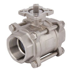 Válvula de bola neumática de 2 vías de acero inoxidable y muelle cerrado G4'' - BL2SA3