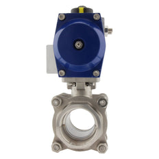 Válvula de bola neumática de acero inoxidable de 2 vías y doble efecto G4'' - BL2SA3