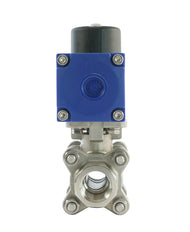 Válvula de bola neumática de acero inoxidable de 2 vías y doble efecto G1/4'' - BL2SA3