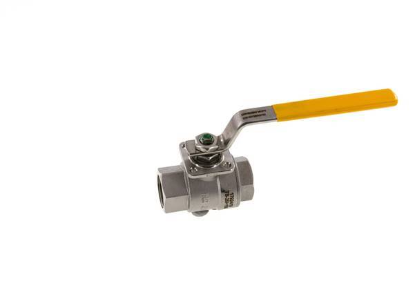 Válvula de bola de acero inoxidable de 2 vías para gas Rp 3/4 pulgadas