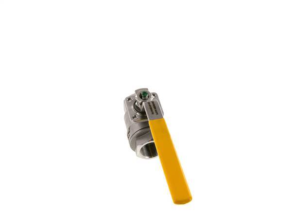 Válvula de bola de acero inoxidable de 2 vías para gas Rp 3/4 pulgadas