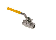 Válvula de bola de acero inoxidable de 2 vías para gas Rp 3/4 pulgadas