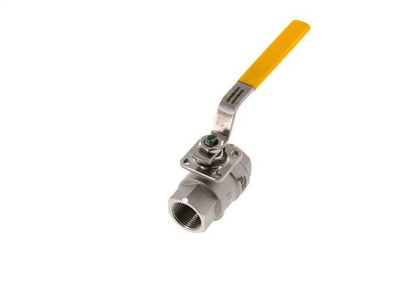Válvula de bola de acero inoxidable de 2 vías para gas Rp 3/4 pulgadas