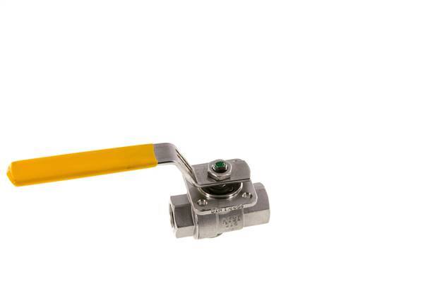 Válvula de bola de acero inoxidable de 2 vías para gas Rp 3/8 pulgadas