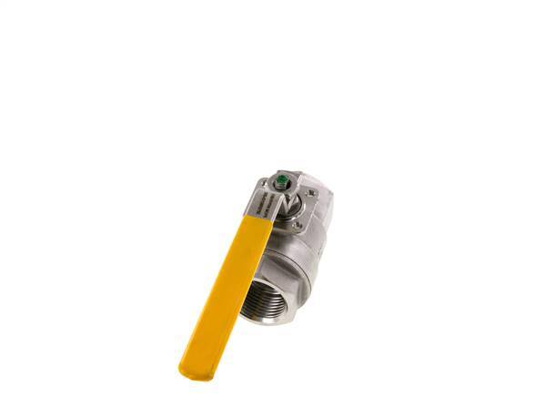 Válvula de bola de acero inoxidable de 2 vías para gas de 1 pulgada Rp