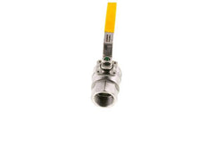 Válvula de bola de acero inoxidable de 1-1/4 pulgadas para gas de 2 vías