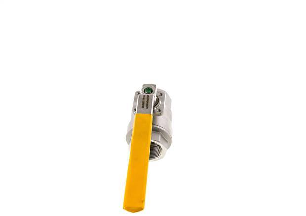 Válvula de bola de acero inoxidable de 1-1/4 pulgadas para gas de 2 vías