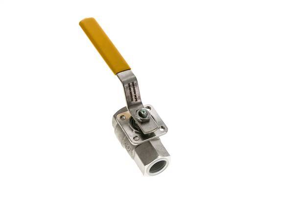 Válvula de bola de acero inoxidable de 2 vías para oxígeno Rp 1/2 pulgadas