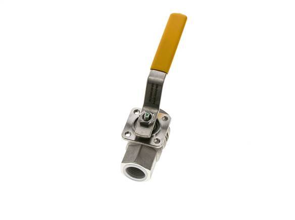 Válvula de bola de acero inoxidable de 2 vías para oxígeno Rp 1/2 pulgadas
