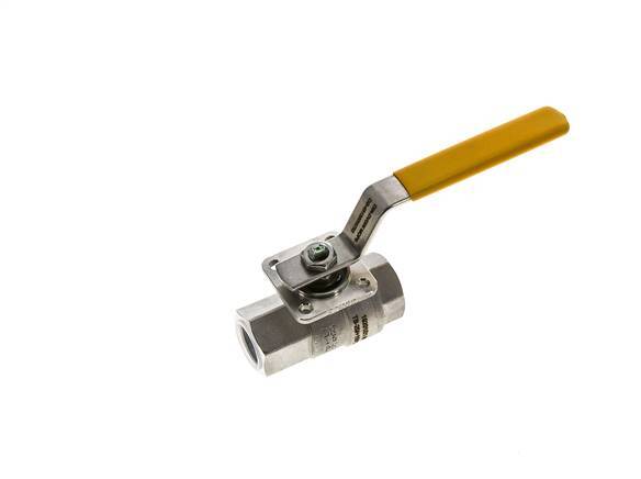 Válvula de bola de acero inoxidable de 2 vías para oxígeno Rp 1/2 pulgadas
