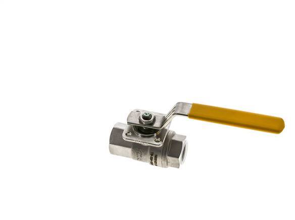 Válvula de bola de acero inoxidable de 2 vías para oxígeno Rp 1/2 pulgadas