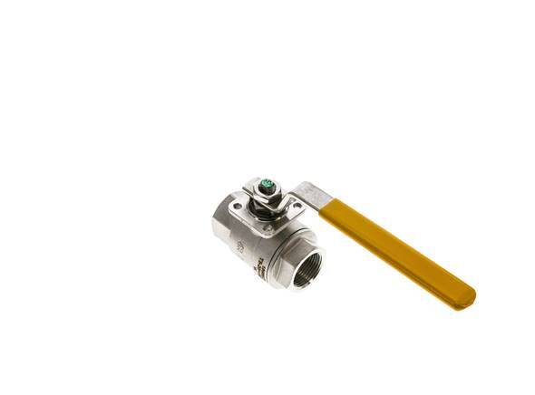 Válvula de bola de acero inoxidable de 2 vías para oxígeno Rp 3/4 pulgadas