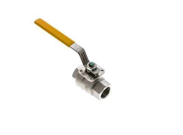 Válvula de bola de acero inoxidable de 2 vías para oxígeno Rp 3/4 pulgadas