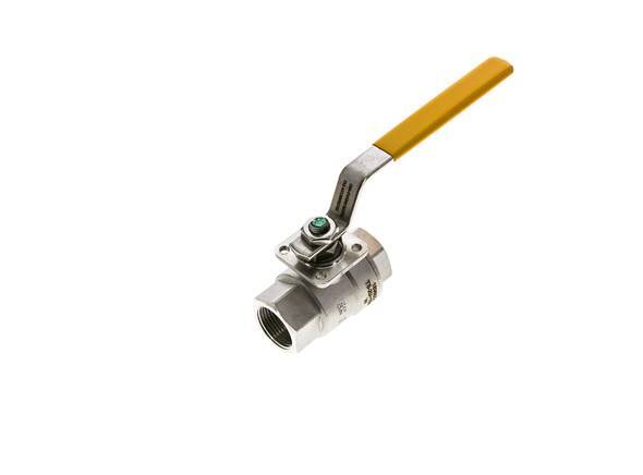 Válvula de bola de acero inoxidable de 2 vías para oxígeno Rp 3/4 pulgadas