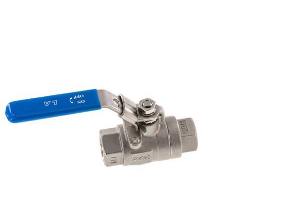 Válvula de bola de acero inoxidable de 2 vías G 1/2 pulgadas